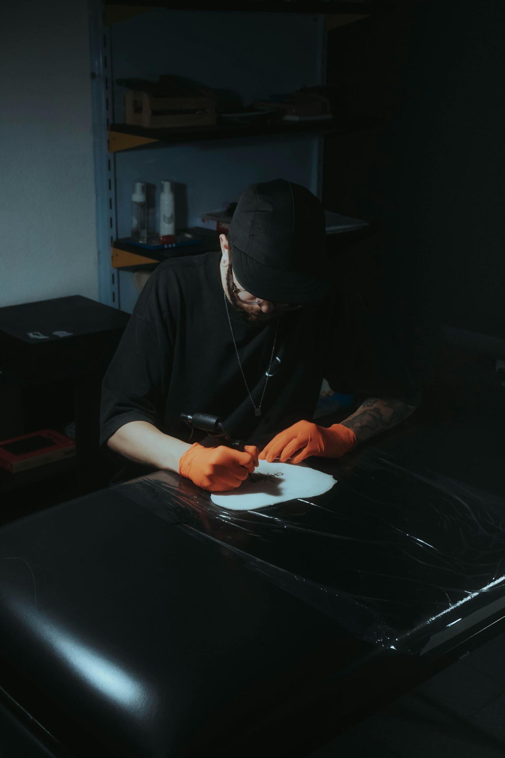 tattoo artist doing tattooing