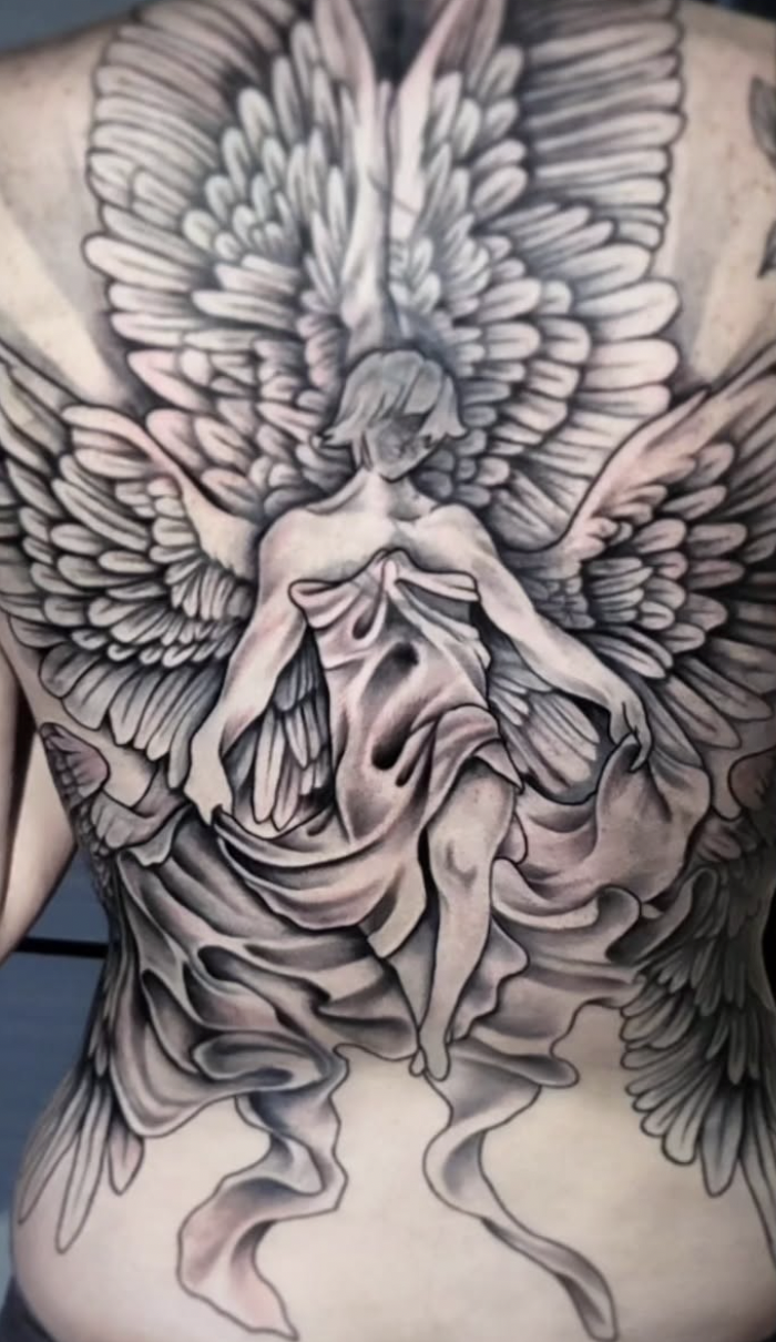 custom tattoo artwork of tattoo artist