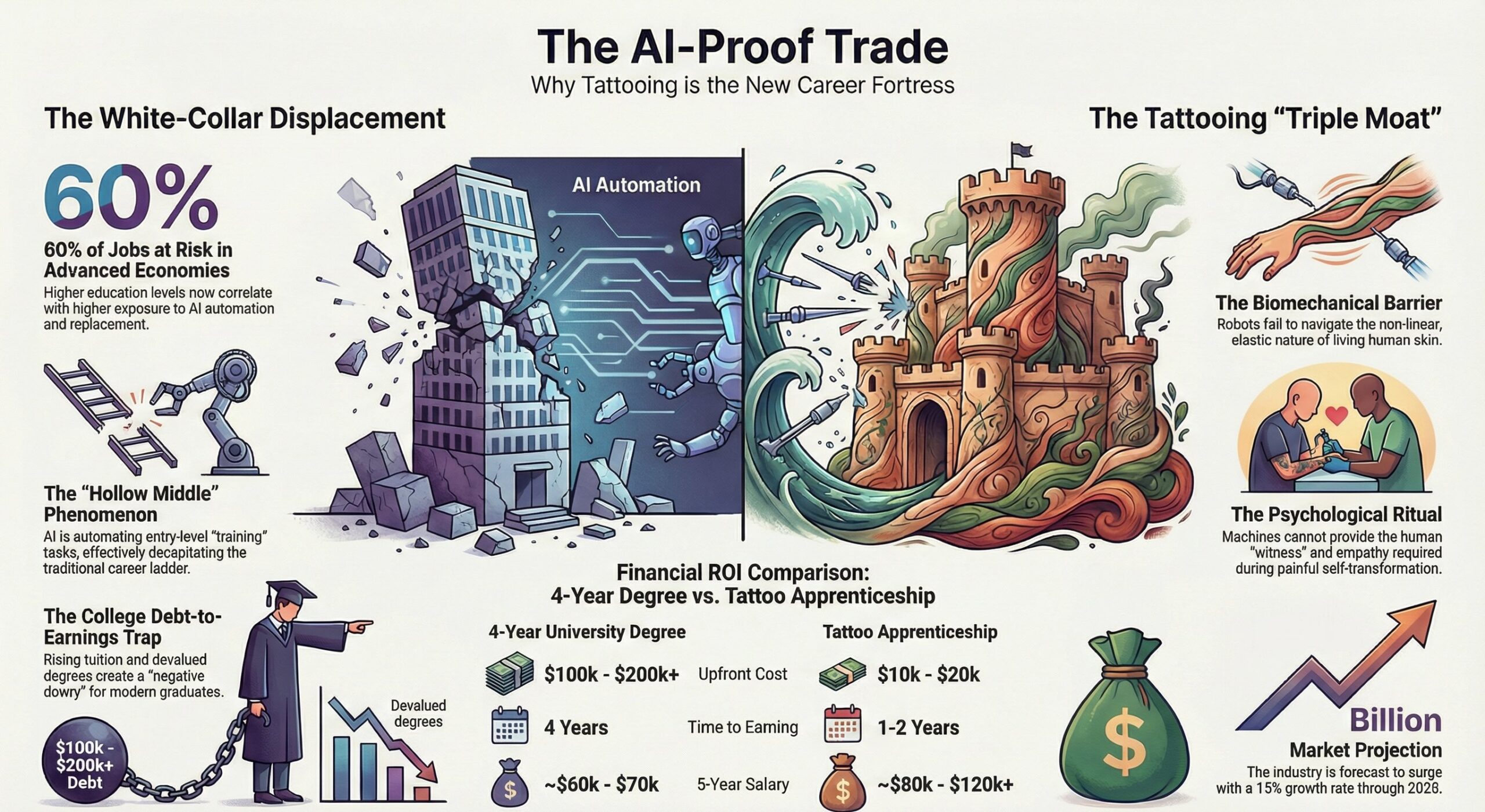 Tattooing as AI Proof Career